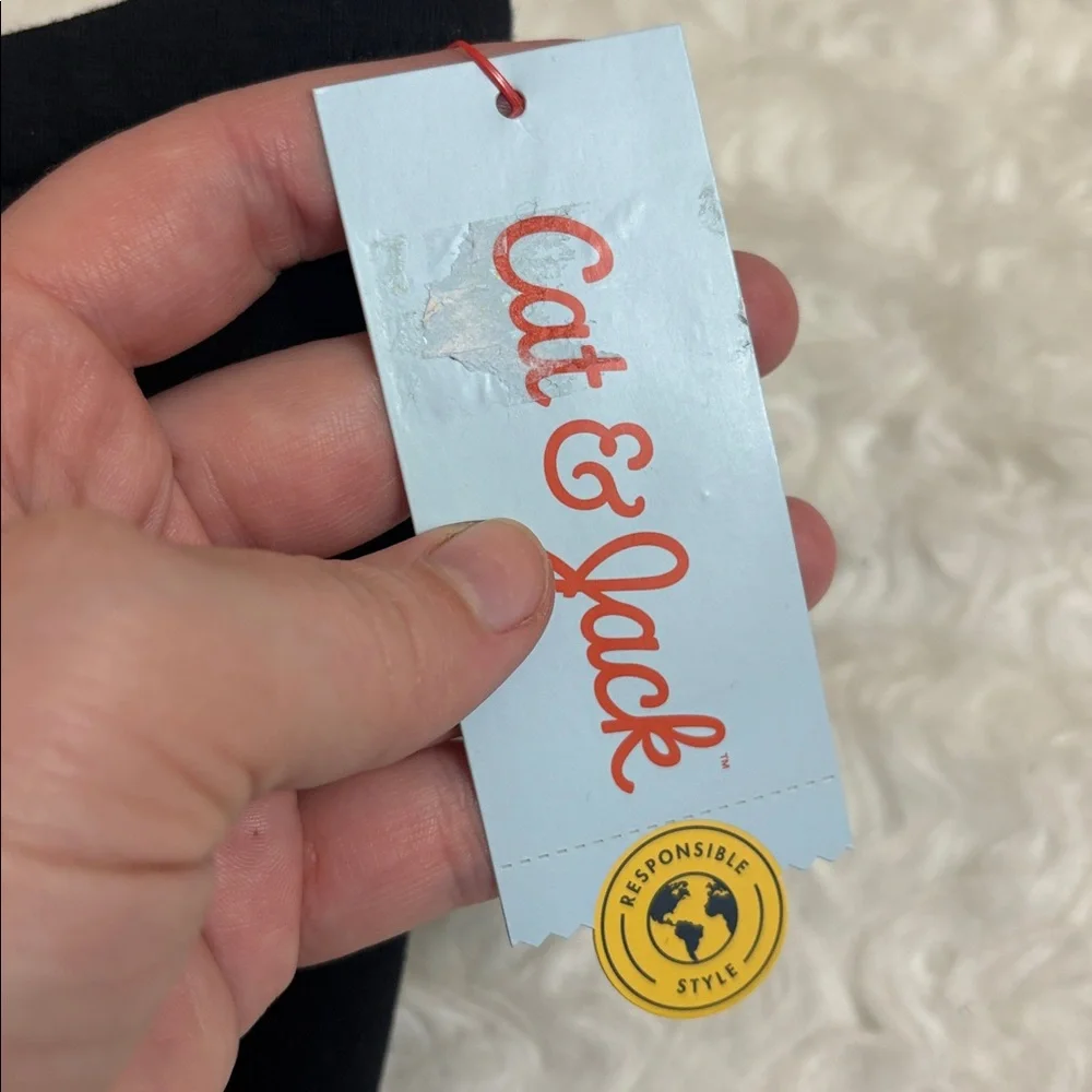 NWT Cat & Jack Black Cozy Legging Size 12M